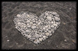 Heart made of stones